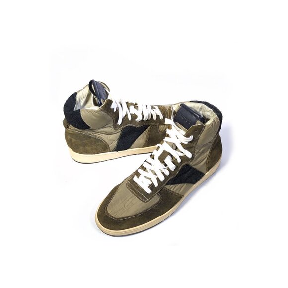 Rhude Men \'Rhecess Hi\' Sneakers Olive Suede Mens Siz main image 6